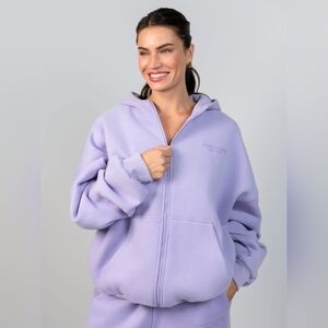 Comfrt Lavender Women's Zip Up Hoodie Size MEDIUM